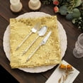 thumbnail image 6 of Efavormart Sparkly Gold Leaf Vine Embroidered Sequin Tulle Cloth Dinner Napkins, Sheer Decorative Napkins, 6 of 10