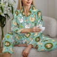 thumbnail image 6 of Sikiie Chicken Laying Eggs Women's Long-Sleeve Shirt and Full-Length Bottom Pajama Set (s-xxl)-Medium, 6 of 7