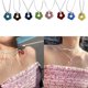 thumbnail image 2 of Simple Wax Thread Necklace Lightweight Comfortable Wear Clavicle Chain Colorful Hollow Out Flower Necklace Jewelry Gift brown, 2 of 4