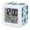 Blue, Teal, White, variant on Green Rose Flowers Digital Alarm Clock for Bedrooms,Smart LED Alarm Clock with 7 Color Changing Night Light,Watercolor Garden Floral Blossom Bohemia Silent Wake Up Clocks for Sleep Study 3.2"x3.2"