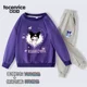 thumbnail image 1 of Sanrios My Melody Kuromi-Conjunto de ropa deportiva para niña, jersey de cuello redondo con estampado de corazón de amor, pantalones informales, Kawaii, cálido, regalo, 1 of 5