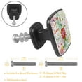 thumbnail image 2 of 4 Pcs Cabinet Handle Drawer Pulls Flowers Knobs with Screws Square Furniture Office Cabinet Knob Decoration, 2 of 5