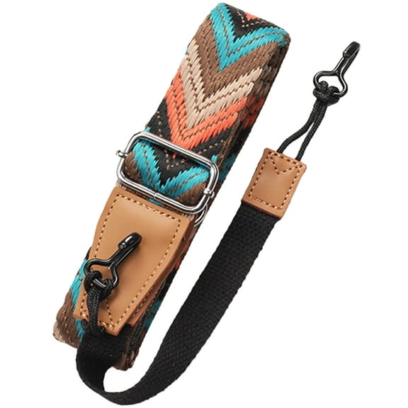 GOOHOCHY 45.7X1.6X0.2in Multi Color Ukulele Guitar Strap Easy to Attach and Detach 1Pack