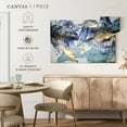 thumbnail image 5 of Elephant Stock Abstract Glitter Wall Art - Horizontal Canvas Wall Art - Living Room Wall Decor - Abstract Canvas - Blue And Gold Decor - 12" x 8", 5 of 8