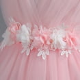 thumbnail image 5 of IBTOM CASTLE Toddler Flower Girls Tulle Dress Sleeveless Princess Tutu Dress Birthday Party Wedding Pageant Gown 9-12 Months Pink, 5 of 8