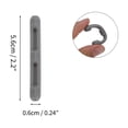 thumbnail image 4 of Unique Bargains 5 Pair Eyeglass Temple Tips Double-sided Opening Pattern Anti-slip Ear Hooks 2.20"x0.24" Gray, 4 of 5
