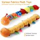 thumbnail image 4 of Baby Musical Caterpillar Juguete de peluche suave para educación preescolar Textura sensorial interactiva Arrugas y sonajero Juguete de desarrollo 3-6 6-12 meses TUNC Sencillez, 4 of 5