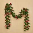 thumbnail image 4 of Guirnalda de plantas artificiales de Navidad, decoración de ratán de pino para centros de mesa, vides falsas, decoración para sala de estar, corona para el hogar, 2M, 4 of 4