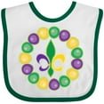 thumbnail image 3 of Inktastic Mardi Gras Beads and Fleur De Lis Boys or Girls Baby Bib, 3 of 4