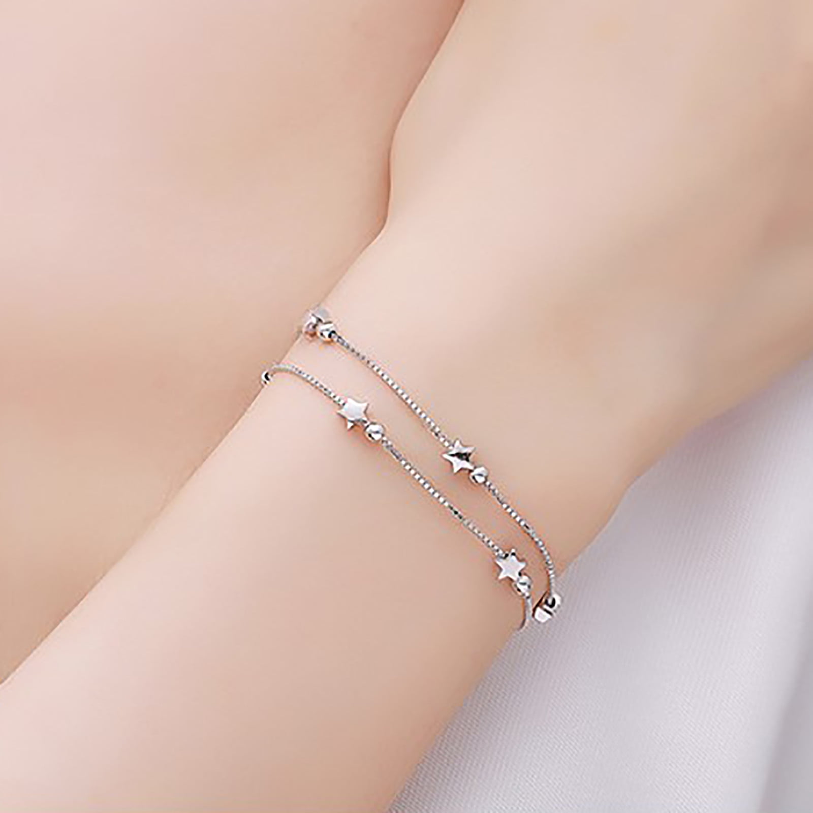 Sterling Silver Linear Bar Bracelet – ASMISTYLE