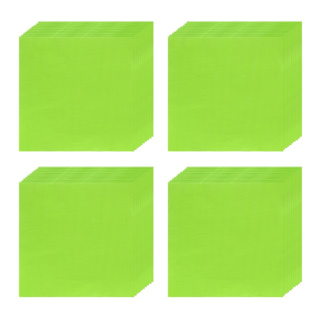 100pcs Foil Candy Wrappers, 8 x 8 Inch Chocolate Bar Wrappers, Aluminum Foil Paper (Green, Fine Grid)