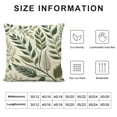 thumbnail image 5 of COMIO Outdoor Pillow Covers Waterproof Fabric Green Botanical Plant Leaves Throw Pillow Covers Leaf Pillowcases for Patio Furniture Living Room, 5 of 5