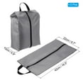 thumbnail image 2 of Uxcell Shoe Bags for Travel, Portable Shoe Bag with Zipper for Travel, Gray 3 Pack, 2 of 5