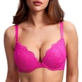 thumbnail image 1 of Sostén DOBREVA Push Up con Encaje y Aros 38B Rosa, 1 of 4
