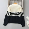 thumbnail image 6 of NAISIBABY Boys Cardigan Sweater, Long Sleeve Buttons V-Neck with Pockets Fashion Casual Knit Outwear Dark Blue 5T, 6 of 8
