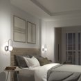 thumbnail image 2 of Artika Bloom Contemporary LED Wall Sconce Light Chrome Frosted Diffuser, 2 of 5