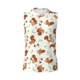 thumbnail image 6 of Picia Squirrel Playing mens Cotton Tank Undershirts , Moisture-wicking Ribbed Tanks, Lightweight Cotton Tank Undershirts-Medium, 6 of 8