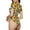 Cow Print Sunflower, variant on Husky Head Womens One Piece Swimsuits Modest Tummy Control Bathing Suits Lace Up Slimming Swim Suit-Small