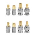 thumbnail image 1 of 8Pcs BNC Una SmA Tipo Macho Hembra Conector RF Adaptador Kit Convertidor de Prueba Conjunto, 1 of 5