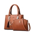 thumbnail image 1 of Set 2 Bolsas Mujer Bandolera Cartera Moda Casual Crossbody Color Marron, 1 of 1