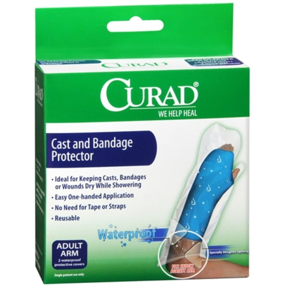 Curad Cast and Bandage Protector Adult Arm 2 Each (Pack of 2) Walmart