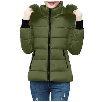 London Fog Adult Women's Hooded Puffer Lightweight Down Filled