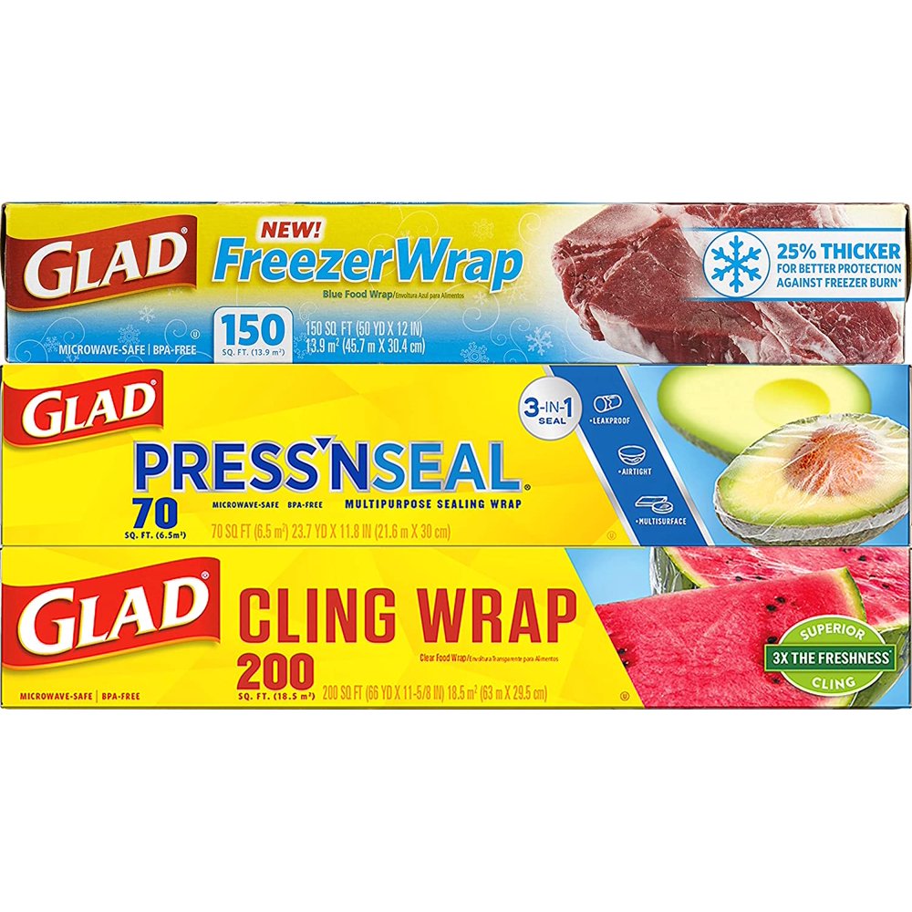 Glad® Plastic Food Wrap Variety Pack Press'n Seal® Wrap FreezerWrap