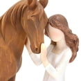 thumbnail image 4 of Horse Gifts for Girls Women - Girl Embraces Horses Figurine Gifts for Horse Lovers Women Sculpted Hand-Painted Resin, 4 of 6