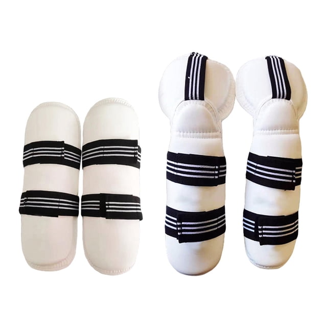 Equipo de protección protector de Taekwondo, correa elástica ligera, protección acolchada para entrenamiento de artes marciales, Kickboxing, Karate Protectores de piernas y brazos S