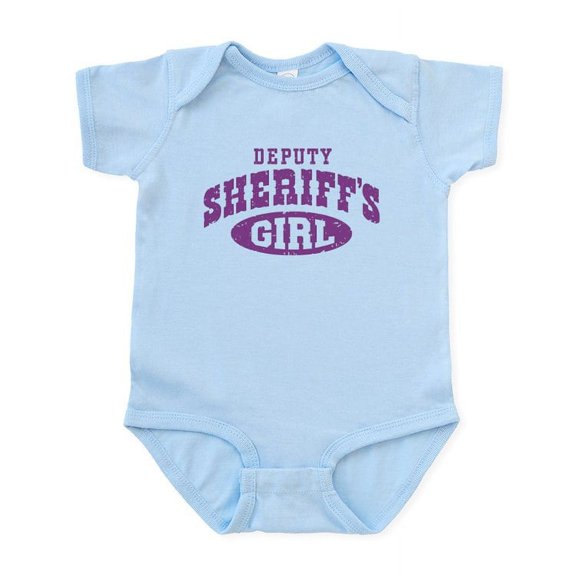 CafePress - Deputy Sheriff's Girl Infant Bodysuit - Baby Light Bodysuit, Size Newborn - 24 Months