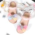 thumbnail image 2 of NOKIO Girls' Stylish Sandals Toddler Fashionista Sandals Girls' Fashion Sandals Children Shoes Fashion Flat Snowflake Sandals Ice Princess Sandals Big Children Baby Shoes, 2 of 5