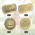 thumbnail image 4 of Personalized Pet Dog ID Tag Anti-lost Engraved Pet Dog Cat Collar Vintage Lot T3, 4 of 5