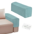 thumbnail image 1 of Fundas para brazos de sofá Uxcell para reposabrazos de 17.71 a 20" Longitud Antideslizantes Estirables [Azul Claro], 1 of 7