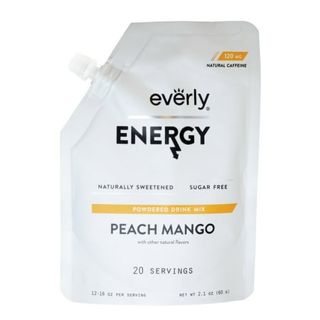 Everly, Energy Powdered Drink Mix, Peach Mango, 20