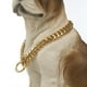 thumbnail image 3 of Tobetrendy Collar de cadena para perro con eslabones dorados, collar de cadena resistente de metal de acero inoxidable 316l para perros medianos (oro 10 mm, 24 pulgadas), 3 of 5