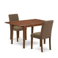 thumbnail image 2 of East West Furniture Dining Room Set Mahogany, PSAB3-MAH-18, 2 of 6