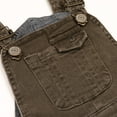 thumbnail image 4 of KIDSCOOL SPACE Baby Little Girls Canvas Overalls,Toddler Boys Ripped Holes Casual Workwear,Coffee,4-5 Years, 4 of 7