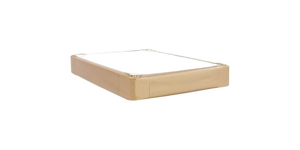 Box Spring Cover in Gold (Twin 75 in. L x 38 in. W x 13.5 in. H (5 lbs
