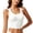 White, variant on Hrsba Tank Tops for Women Crew Neck Back Cutout Sports Breathable Lightweight Workout Tops