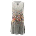 thumbnail image 4 of SMihono Robe d'Été pour Femmes Grande Taille Mode Féminine Imprimée Confortable Sans Manches Décontractée, 4 of 4