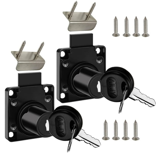Cerradura para cajón de gabinete Cerradura para buzón modelo Ct-138-22 para fijar documentos y cajones importantes (diámetro de apertura 0,75 pulgadas/19 mm) adecuada para paneles de puertas con un es