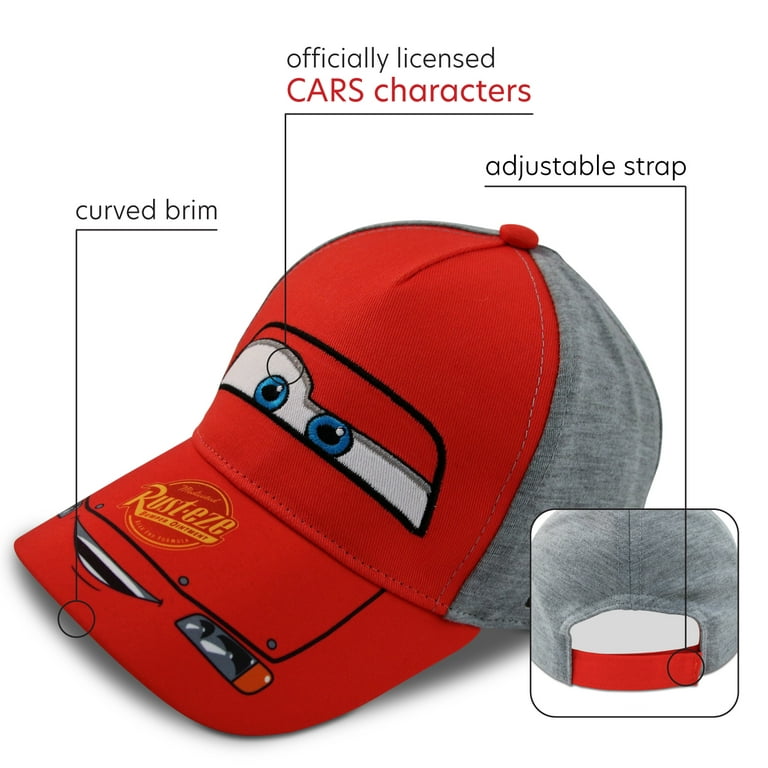  Disney Pixar Boys' Cars Lightning McQueen Hat - Piston Cup  Baseball Cap (Toddler/Boy), Size Age 4-7, Cars Lm Checkered: Clothing,  Shoes & Jewelry