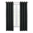 thumbnail image 2 of Spirit Total Blackout Textured Curtain Panel 52" x 95" in Black, 2 of 4