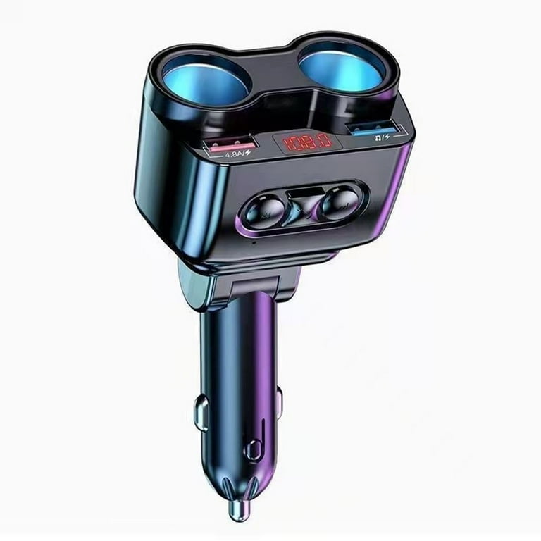 Fast Car Charger, Quick Charging 4.8A/90W Phone USB Adapter Rapid Plug 2  Port Cigarette Lighter Charger Flush Compatible Samsung, Tablet, iPhone,  iPad, LG, Automobile Charger