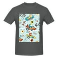 thumbnail image 4 of Bingfone Cartoon Car Racing Men'S Loose Fit Short-Sleeve Pocket T-Shirt, 4 of 7