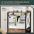 thumbnail image 3 of 3 Drawers File Cabinet, Vertical Filing Cabinets for Home Office,  Rustic Brown, 3 of 6