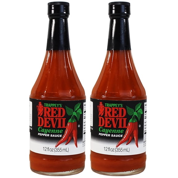 Trappey's Red Devil Sauce Hot 12 fl oz (Pack of 2 )