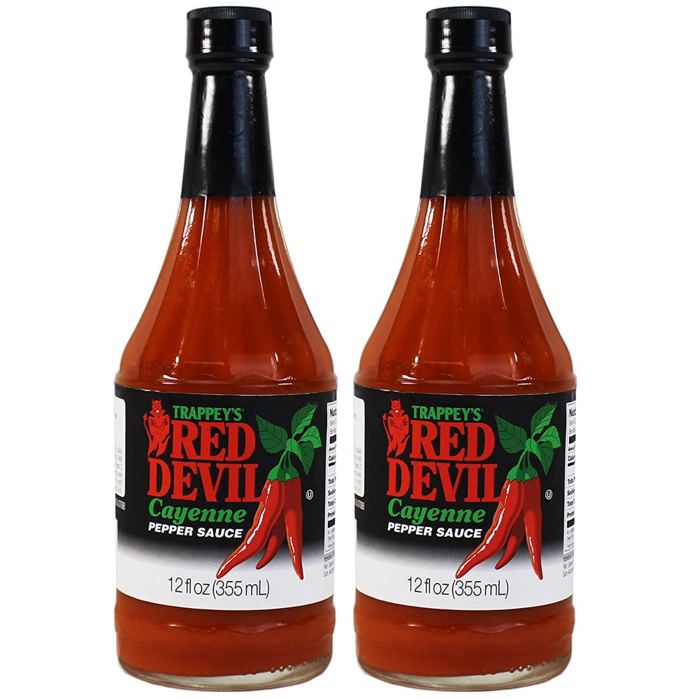 Trappeys Red Devil Sauce Hot 12 fl oz ( 2 pack )