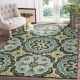 thumbnail image 6 of Ox Bay Emily 5' x 7'9" Green Floral Medallion Indoor Area Rug, 6 of 8