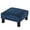 Sapphire Blue, variant on YYEAN Small Ottoman – Footstool/Footrest - Geometric Art –15.7x15.7x8.1 inch Cuboid & Cylinder-Sapphire Blue
